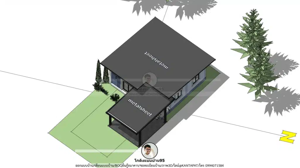 P-2706-บ้านชั้นเดียวสไตล์โมเดิร์น
