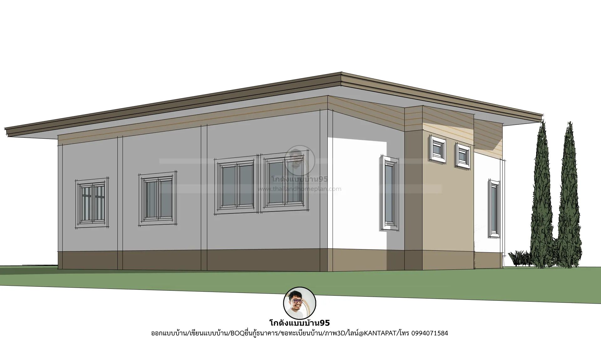 P-2712-บ้านโมเดิร์นชั้นเดียว