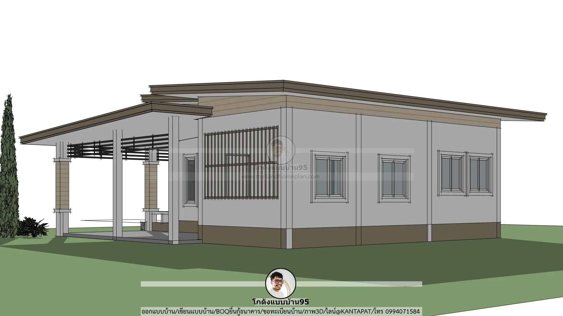 P-2712-บ้านโมเดิร์นชั้นเดียว