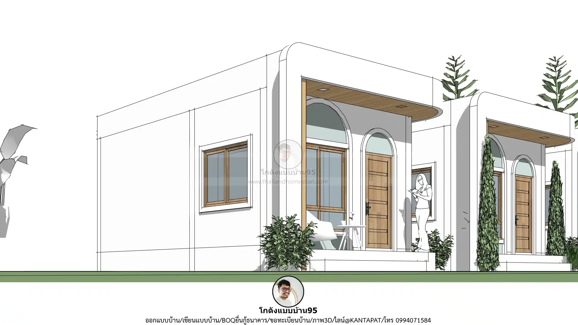 P-2715-บ้านชั้นเดียวทรงกล่องสไตล์มินิมอล