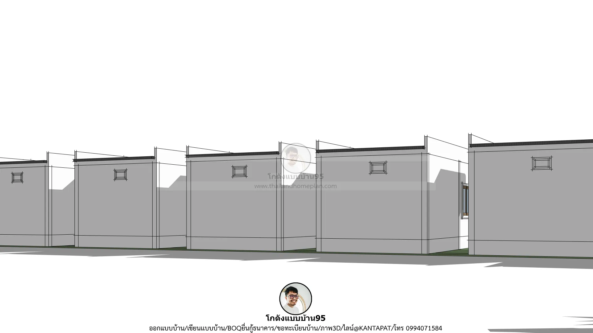 P-2715-บ้านชั้นเดียวทรงกล่องสไตล์มินิมอล