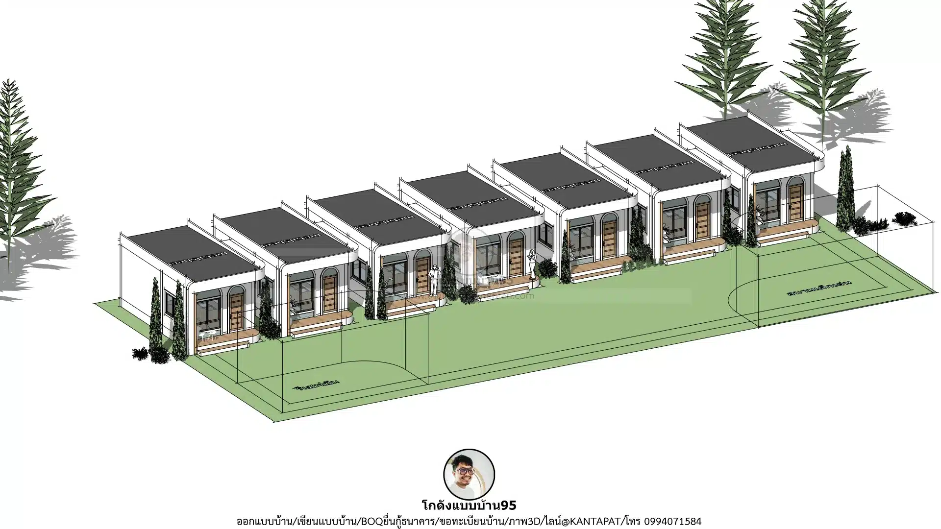 P-2715-บ้านชั้นเดียวทรงกล่องสไตล์มินิมอล