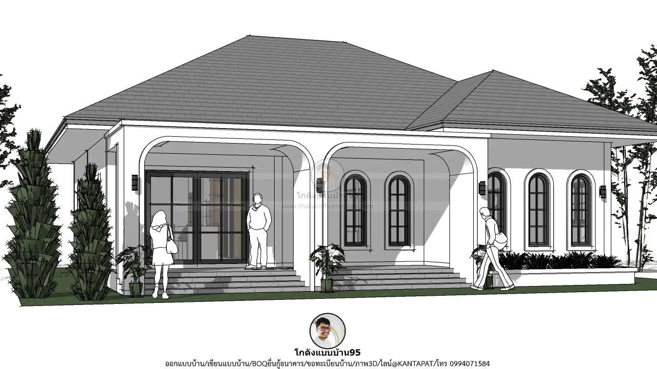 P-2740-บ้านชั้นเดียวคอนเทมโพลารี่