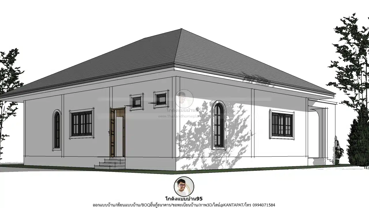 P-2740-บ้านชั้นเดียวคอนเทมโพลารี่