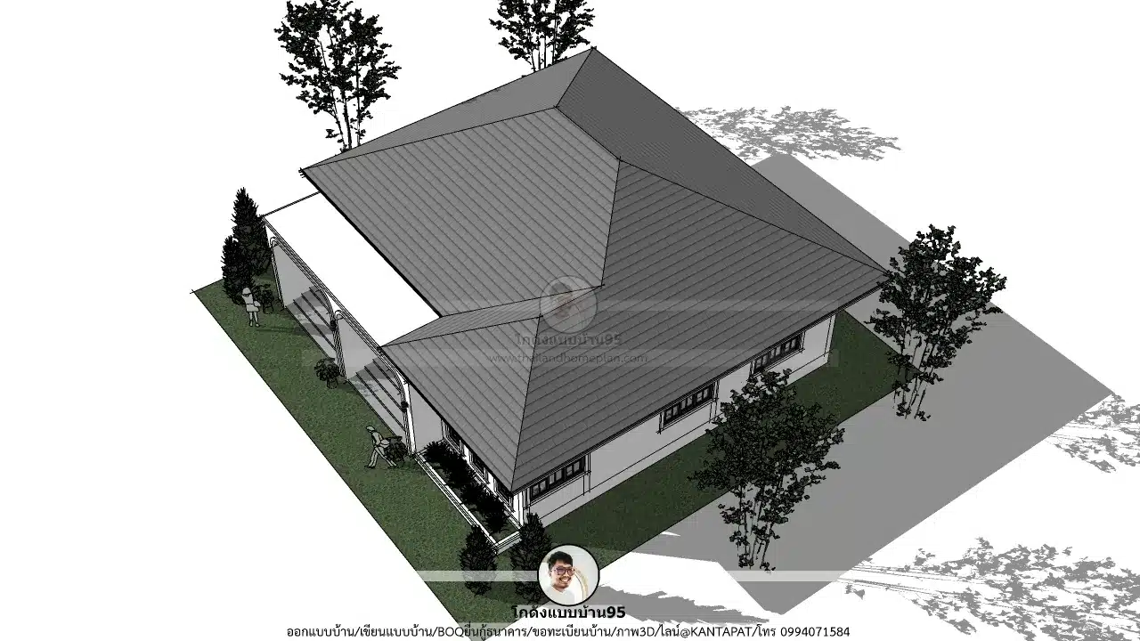 P-2740-บ้านชั้นเดียวคอนเทมโพลารี่