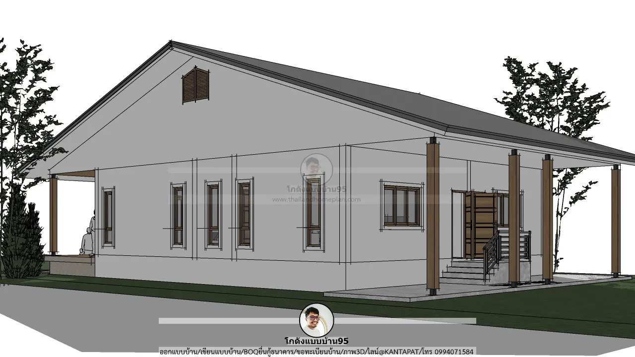 P-2742-บ้านชั้นเดียวสไตล์มินิมอล