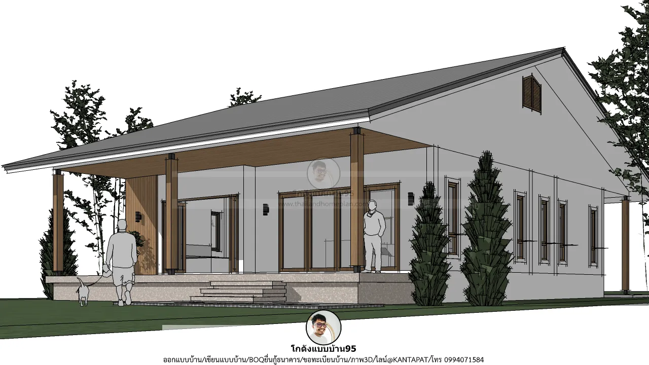 P-2742-บ้านชั้นเดียวสไตล์มินิมอล