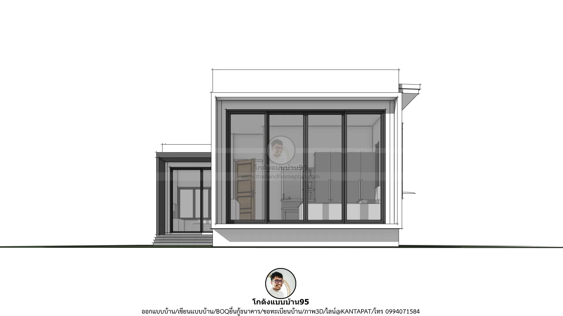 P-2751-บ้านชั้นเดียวทรงกล่อง