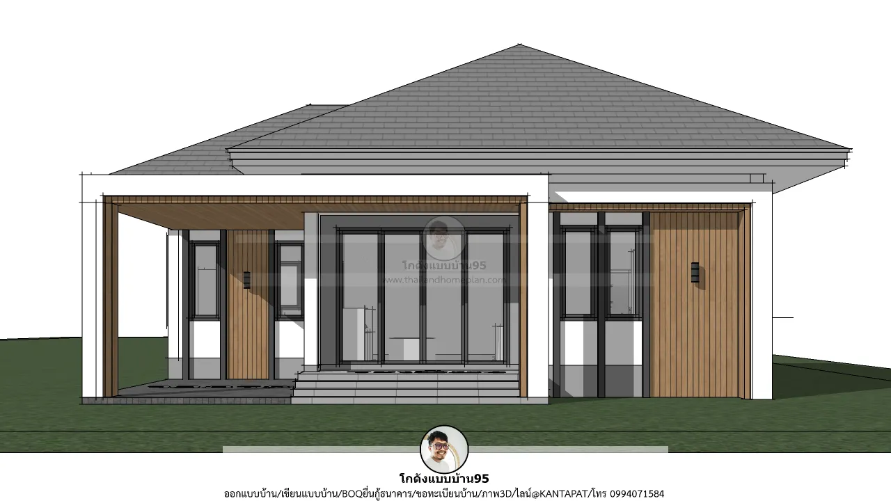 P-2755-บ้านสไตล์คอนเทมโพรารีชั้นเดียว
