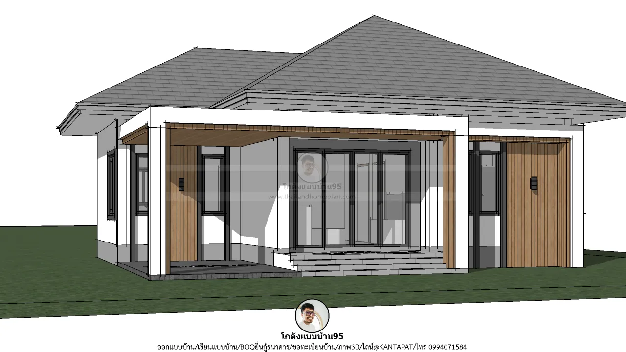 P-2755-บ้านสไตล์คอนเทมโพรารีชั้นเดียว