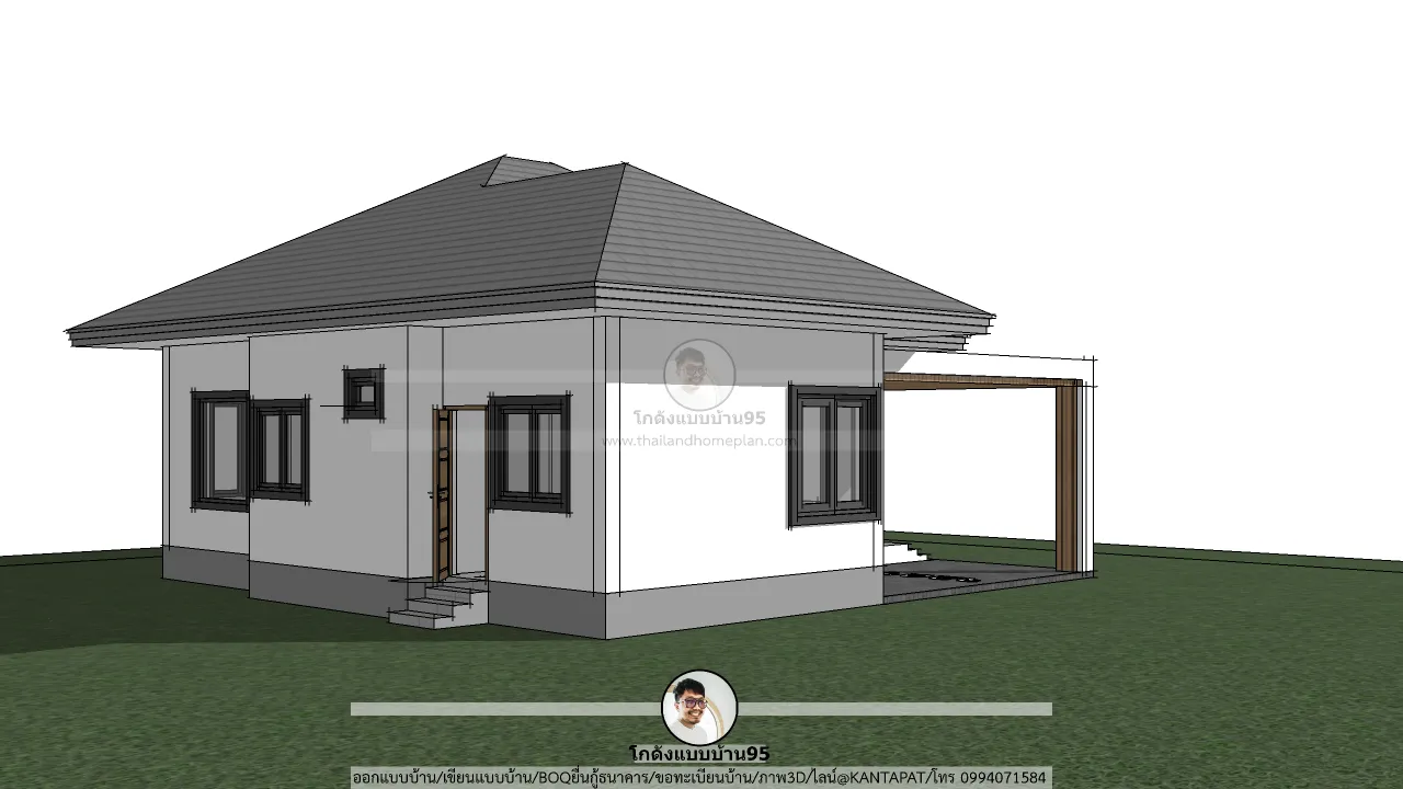 P-2755-บ้านสไตล์คอนเทมโพรารีชั้นเดียว