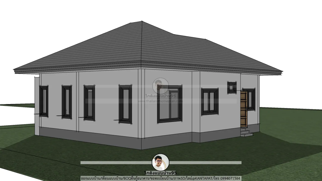 P-2755-บ้านสไตล์คอนเทมโพรารีชั้นเดียว