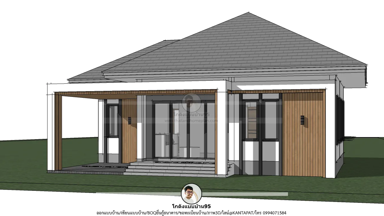 P-2755-บ้านสไตล์คอนเทมโพรารีชั้นเดียว