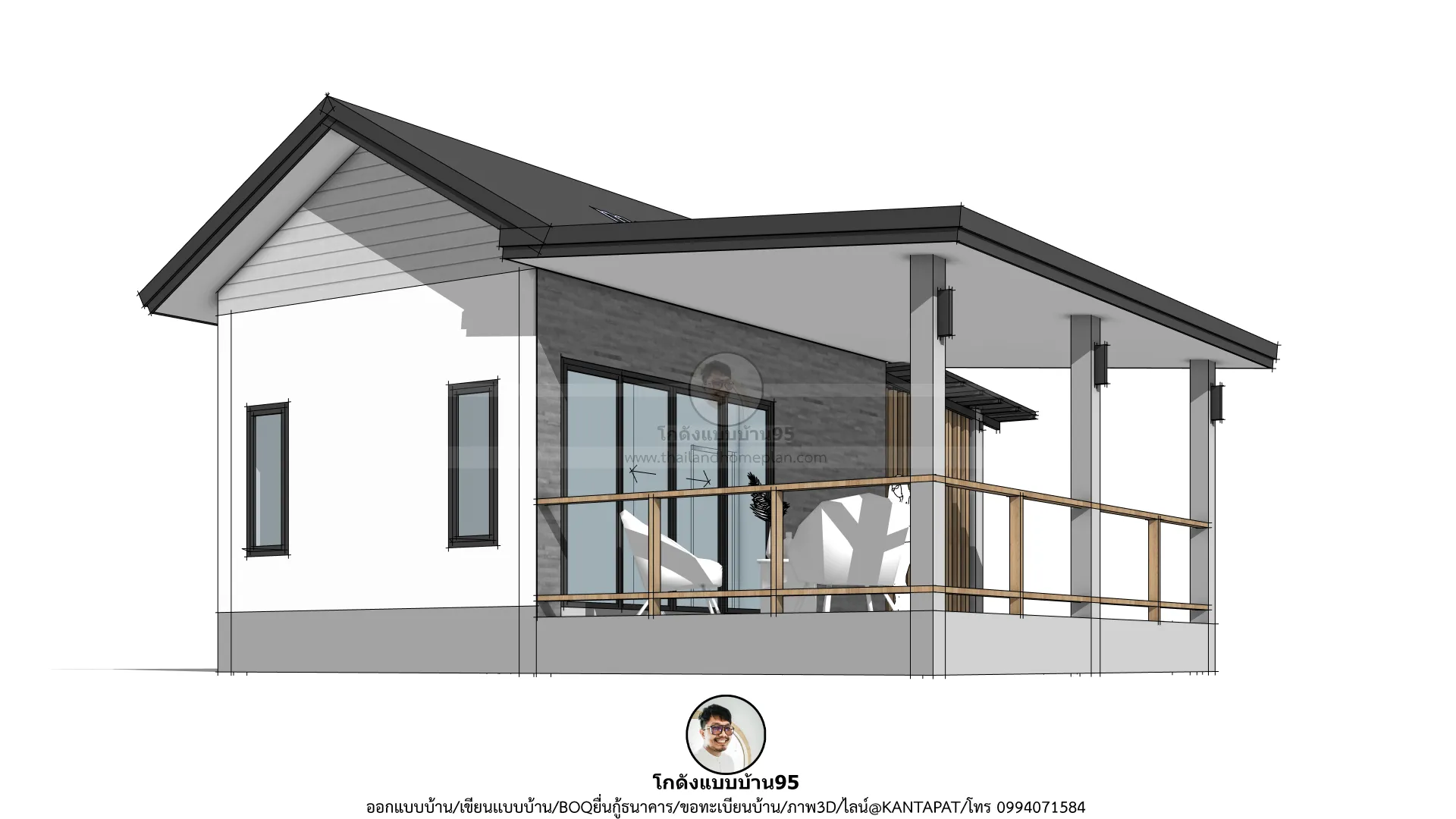 P-2765-บ้านชั้นเดียวสไตล์โมเดิร์น