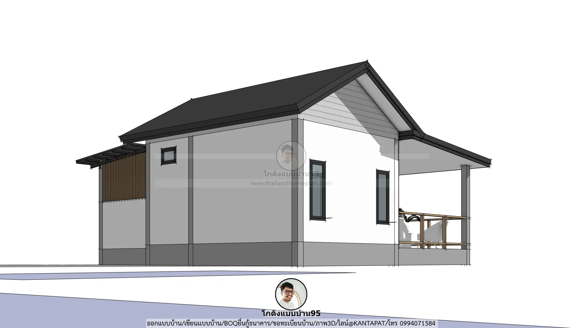 P-2765-บ้านชั้นเดียวสไตล์โมเดิร์น