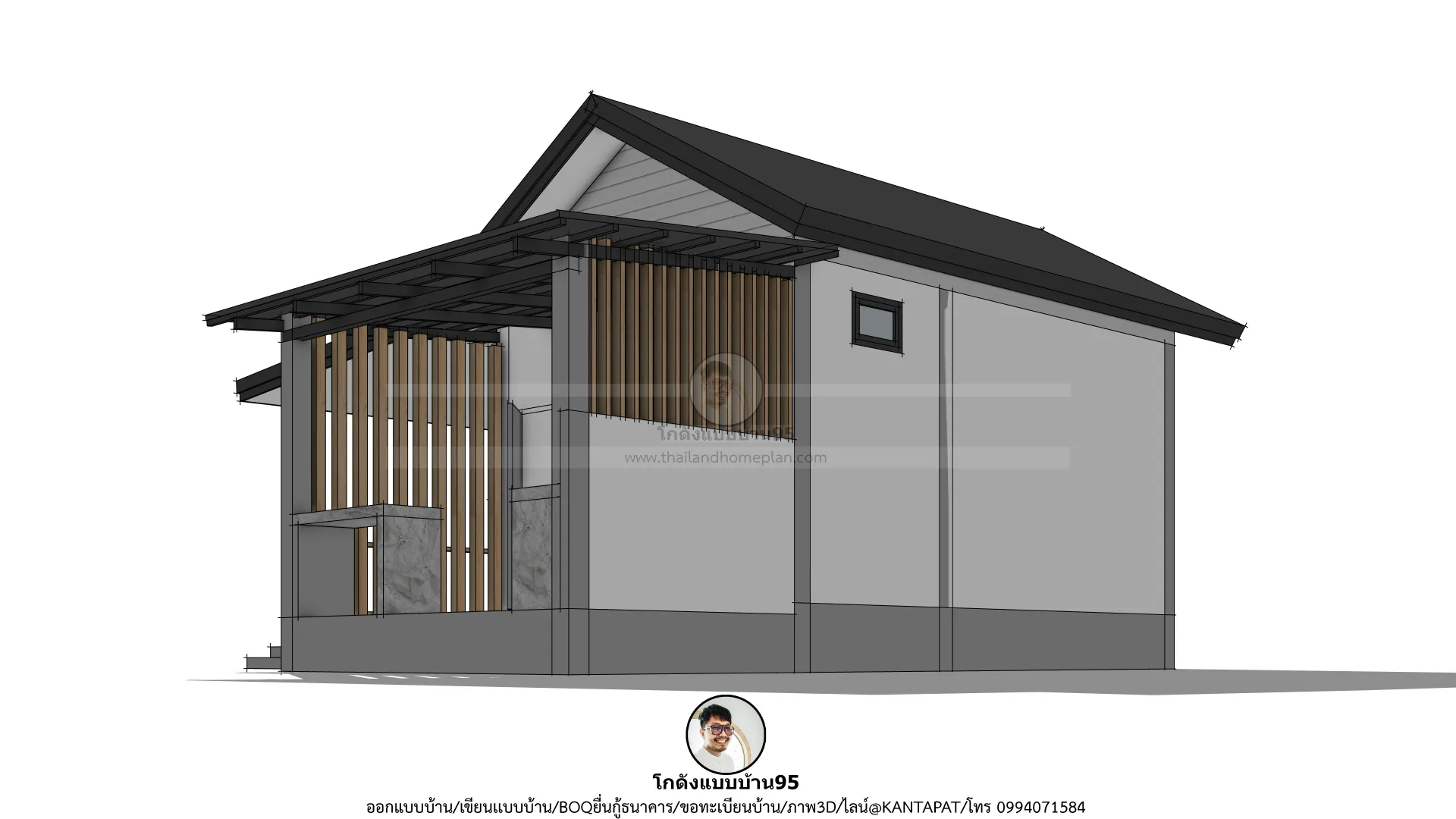 P-2765-บ้านชั้นเดียวสไตล์โมเดิร์น