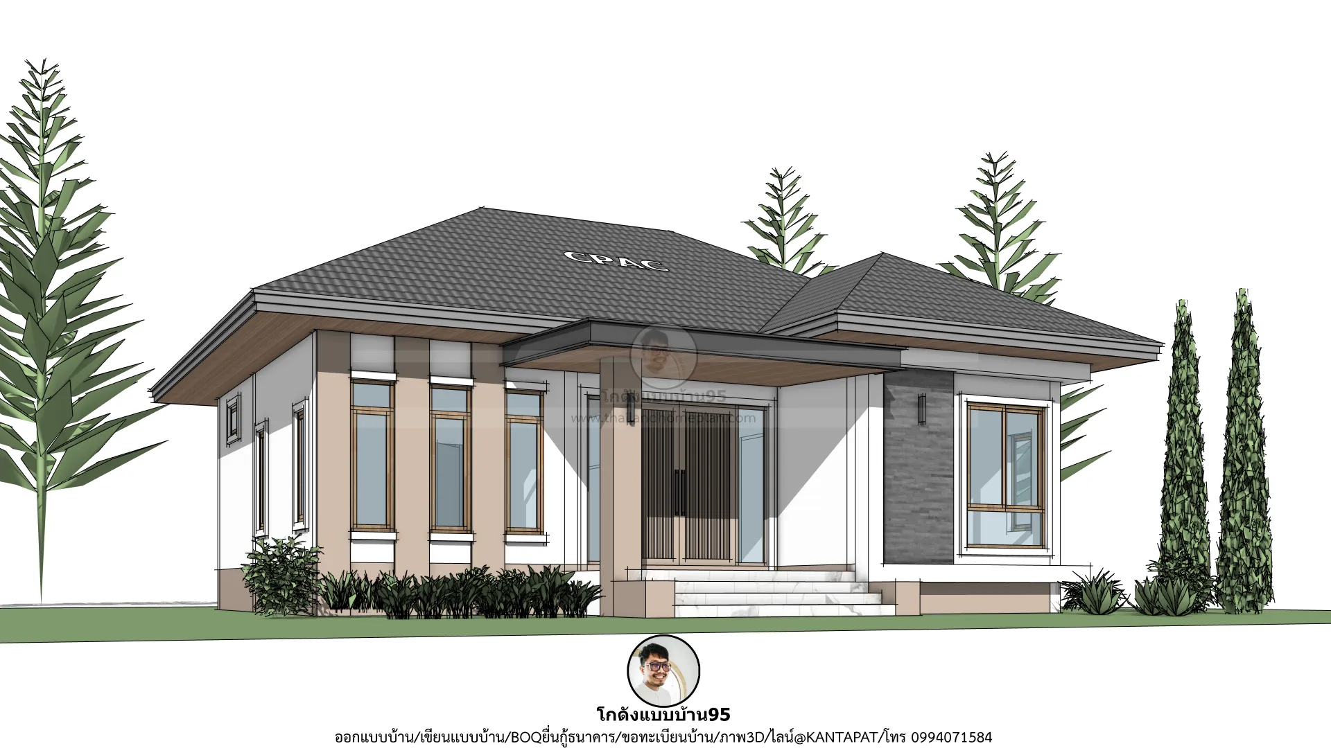 P-2778-บ้านชั้นเดียวคอนเทมโพรารี