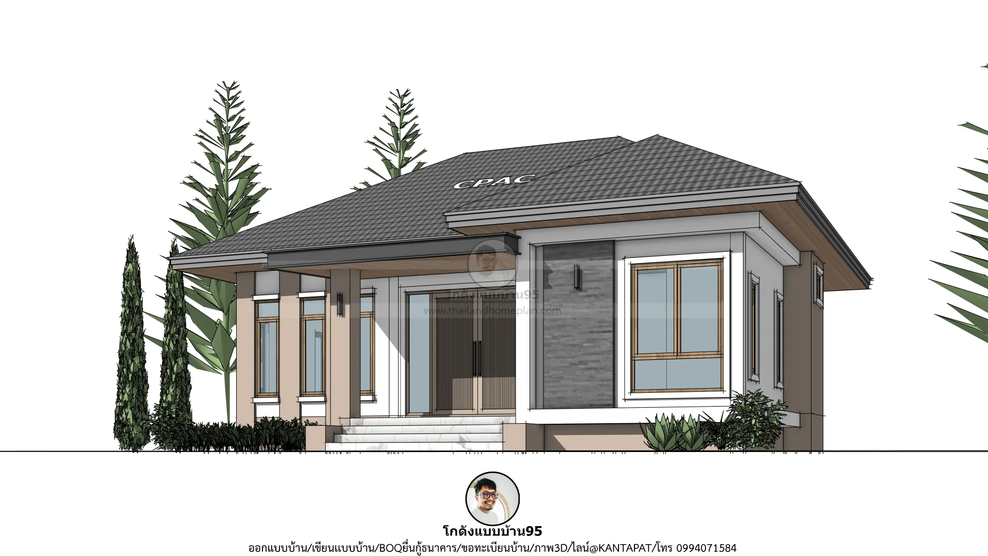 P-2778-บ้านชั้นเดียวคอนเทมโพรารี