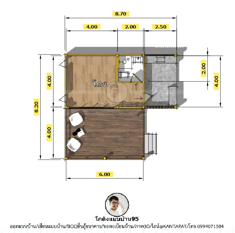 P-2765-บ้านชั้นเดียวสไตล์โมเดิร์น