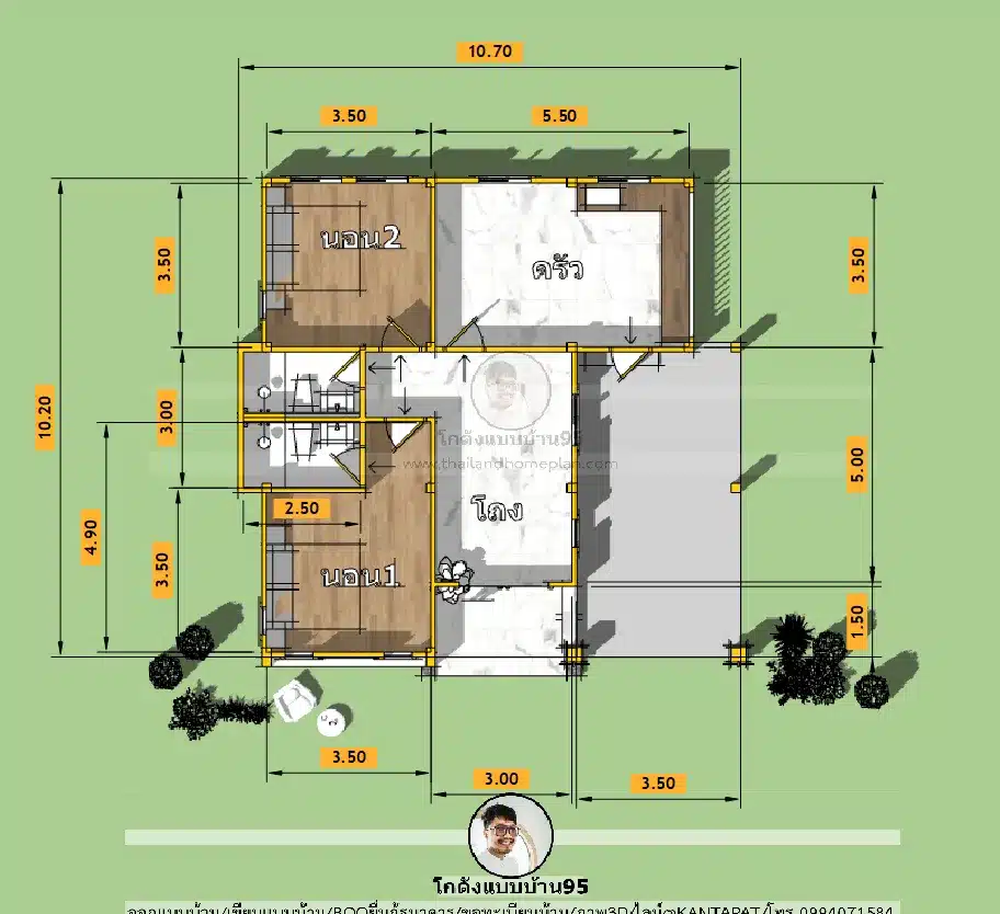 P-2712-บ้านโมเดิร์นชั้นเดียว