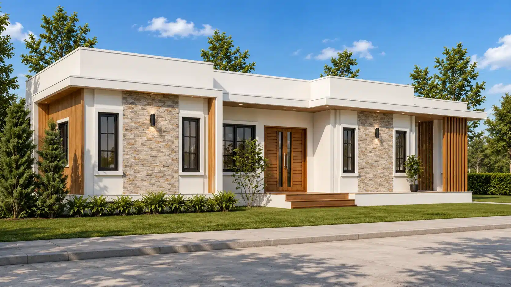 P-2509-บ้านชั้นเดียวสไตล์โมเดิร์น