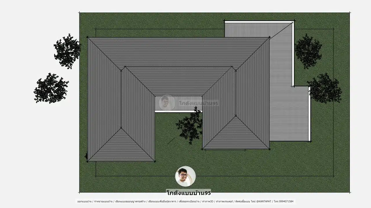 P-2507- บ้านชั้นเดียว ตัวยู